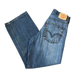 LEVI/'s blue jeans size 26 x 26.5 Loose Straight 569 red tab jeans 12 reg